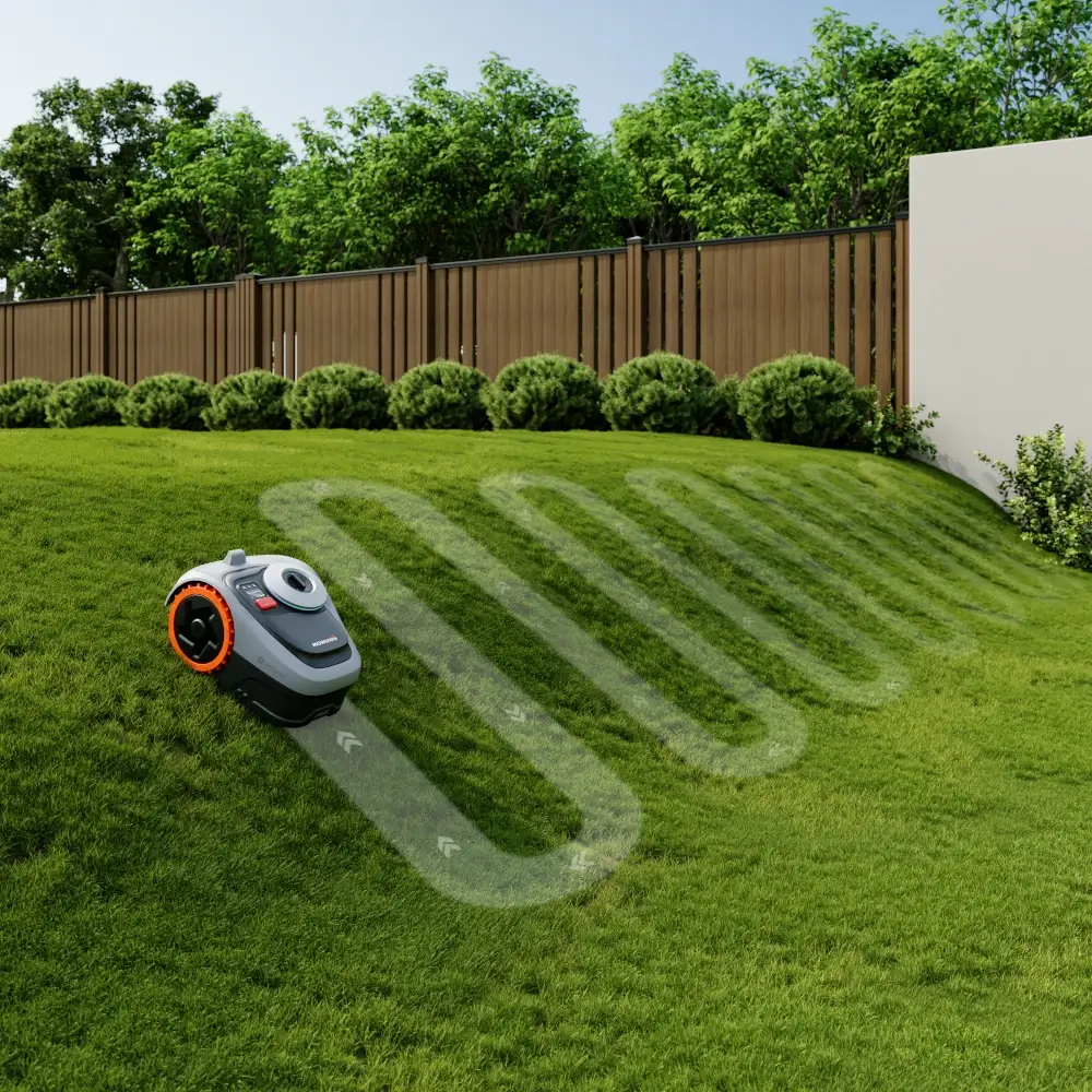 Segway Navimow i210 AWD – robot koszący na zboczach do 45%, stabilna jazda dzięki ESC i napędowi 3AWD